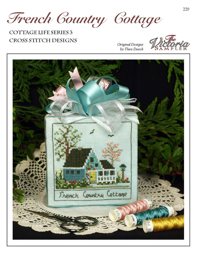 Victorian Cottage - Cottage Life Series - Embroidery and Cross Stitch Pattern - PDF Download
