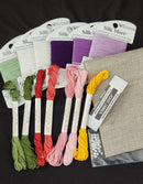 Floral Biscornus - Cross Stitch and Embroidery Kit