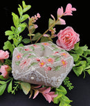 Floral Biscornus - Cross Stitch and Embroidery Kit