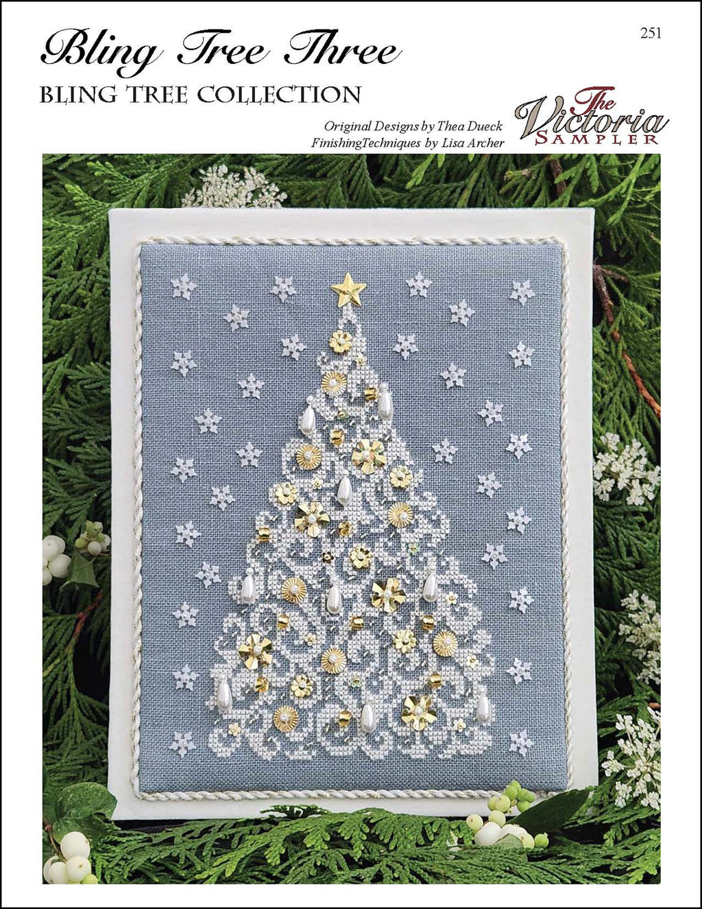 Bling Tree Three - Christmas Cross Stitch Pattern - PDF Download
