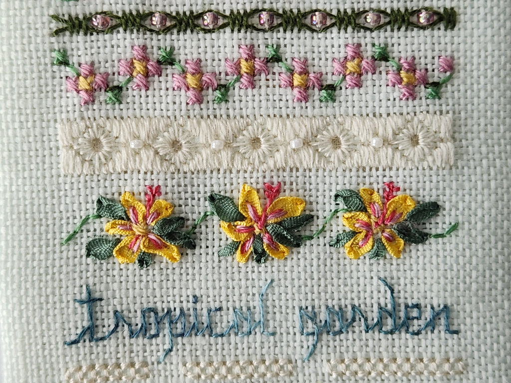 Tropical Garden Sampler - Victorian Garden Series - Embroidery and