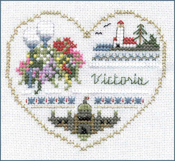 Canadian Hearts - Hearts Series - Embroidery and Cross Stitch