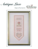 Antique Lace Sampler - Embroidery and Cross Stitch Pattern - PDF Download