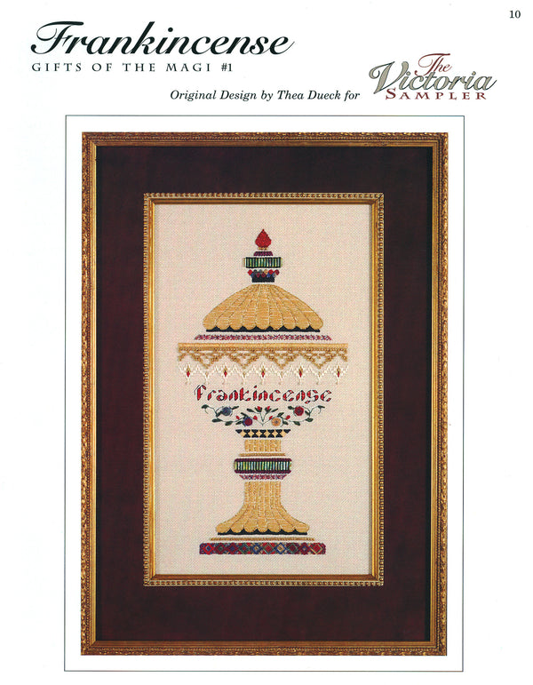 Gifts of the Magi 1 - Frankincense - Embroidery and Cross Stitch Pattern - PDF Download