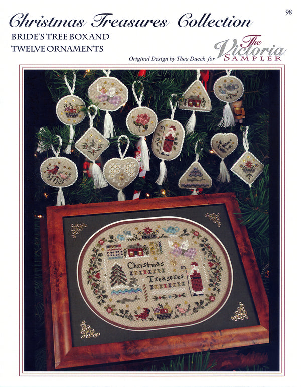 Christmas Treasures Box - Embroidery and Cross Stitch Pattern - PDF Download