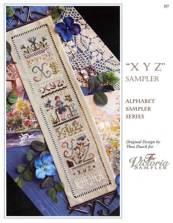 The XYZ Sampler - Alphabet Series 24 of 24 - Embroidery and Cross Stitch Pattern - PDF Download