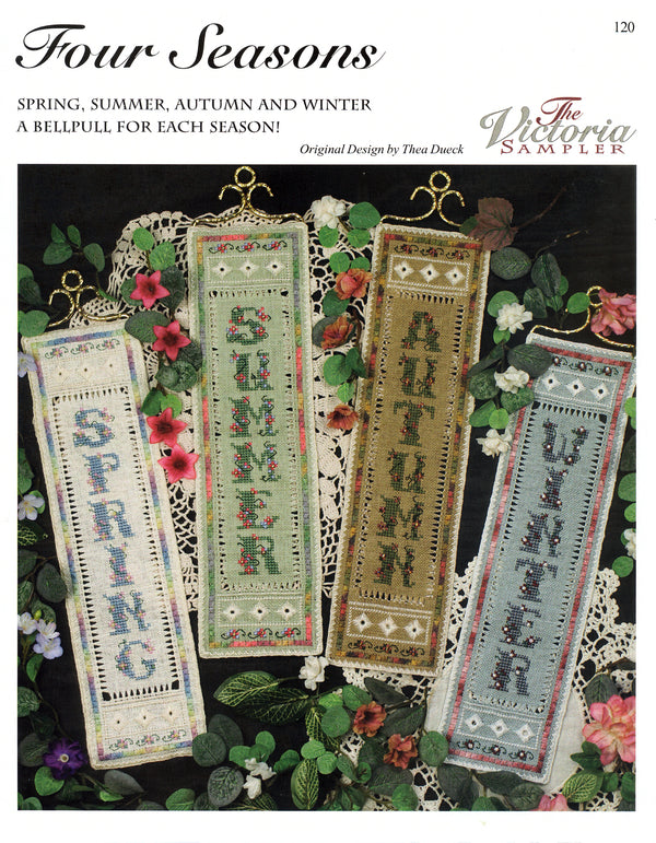 Four Seasons Samplers - Embroidery and Cross Stitch Pattern - PDF Download