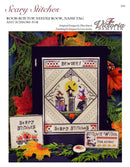 Scary Stitches - Box Top, Needlebook, Nametag, and Scissors Fob - Halloween Embroidery and Cross Stitch Pattern - PDF Download