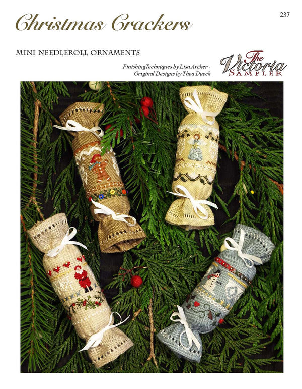 Christmas Crackers - Needlerolls - Embroidery and Cross Stitch Pattern - PDF Download