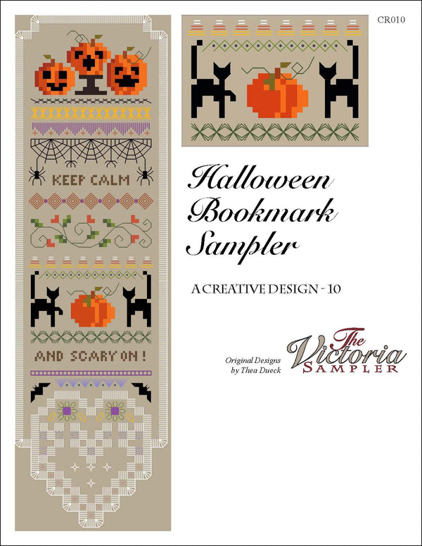 Hallowe'en Bookmark - Creative Collection - Embroidery and Cross Stitch Pattern - PDF Download