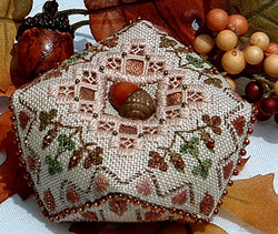 Fall Biscornu Mini - Embroidery and Cross Stitch Pattern - PDF Download