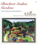 Butchart Gardens, Lampost, and B.C. Dogwood - Canadian Cross Stitch Pattern - PDF Download