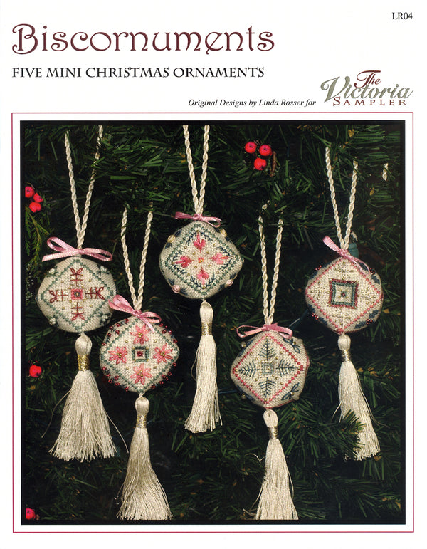 Biscornuments - Ornaments - Embroidery and Cross Stitch Pattern - PDF Download