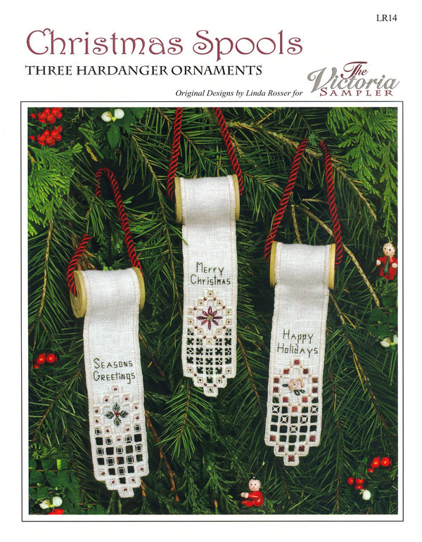 Christmas Spools - Ornaments - Hardanger Embroidery Pattern - PDF Download