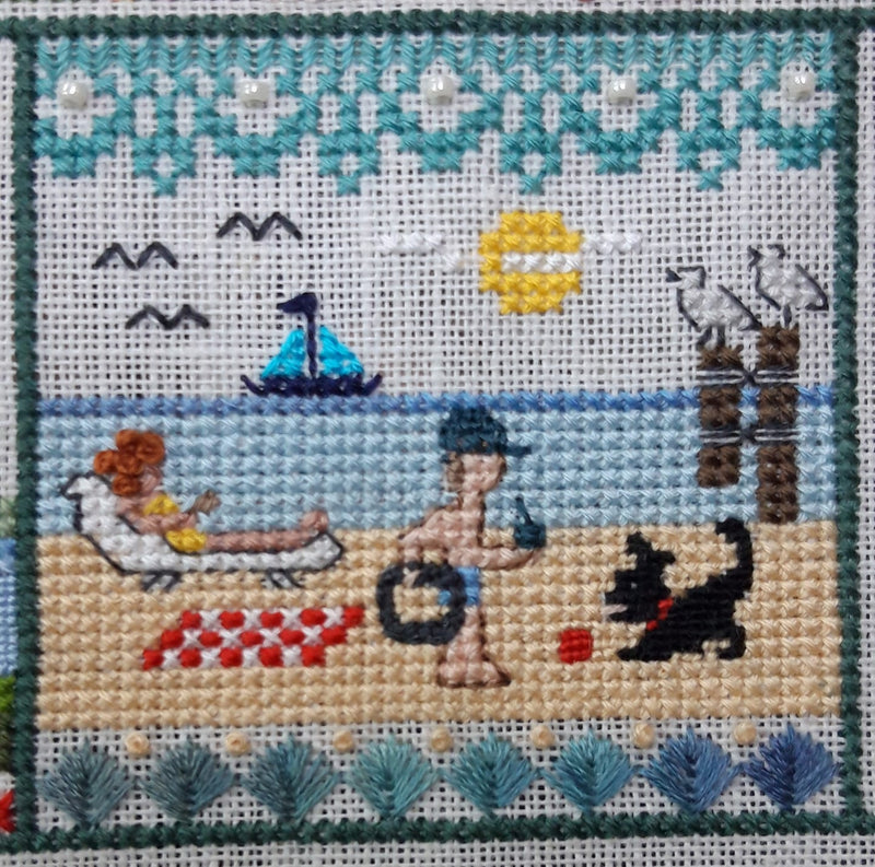 A Year In Stitches: August - Creative Collection - Embroidery and Cross Stitch Pattern - PDF Download