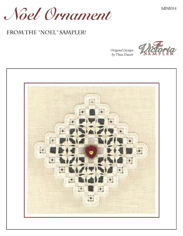 Noel Ornament - Mini Series - Counted Embroidery Pattern - PDF Download