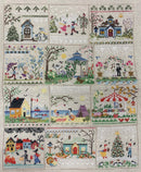 A Year In Stitches Sampler - Creative Collection - Embroidery and Cross Stitch Pattern - PDF Download