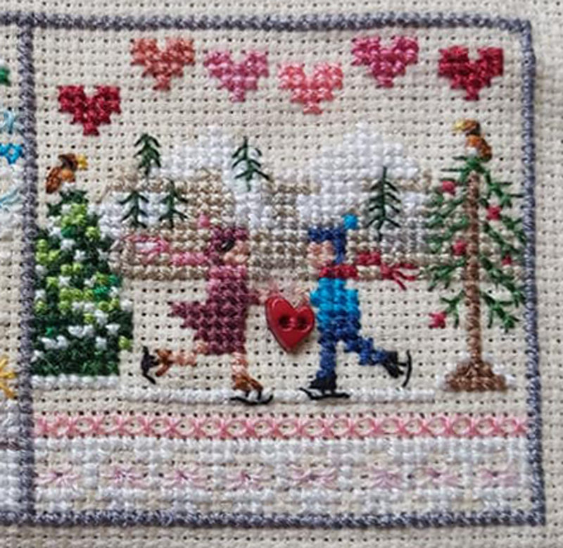 A Year In Stitches: February - Creative Collection - Embroidery and Cross Stitch Pattern - PDF Download