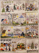 A Year In Stitches Sampler - Creative Collection - Embroidery and Cross Stitch Pattern - PDF Download