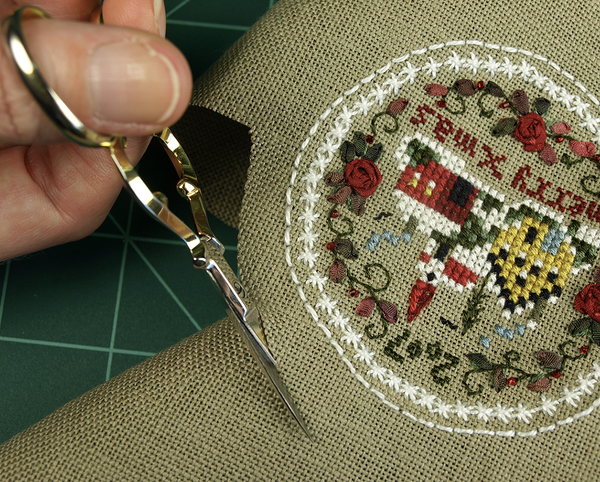 Merry Christmas Ornaments finishing on The Victoria Sampler Website