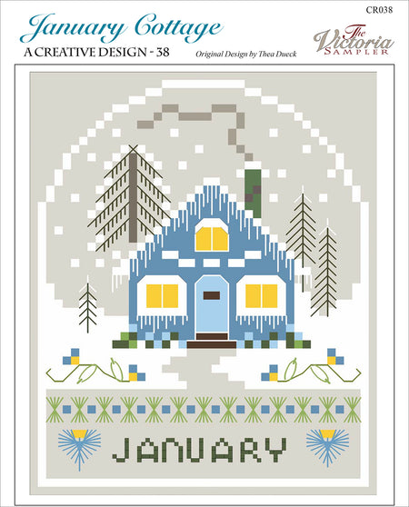 January Cottage - Creative Collection - Cross Stitch Pattern - PDF Download