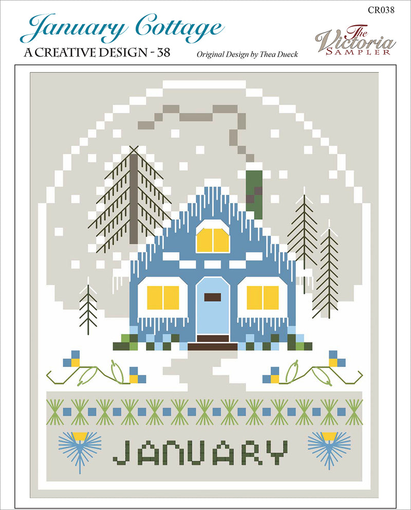 January Cottage - Creative Collection - Cross Stitch Pattern - PDF Download