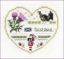 International Hearts 1 - Embroidery and Cross Stitch Pattern - PDF Download