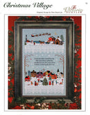 Christmas Village Sampler - Christmas Embroidery and Cross Stitch Pattern - PDF Download