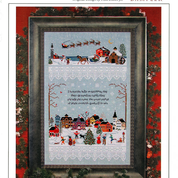 Christmas Village Sampler - Christmas Embroidery and Cross