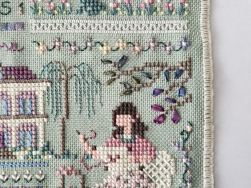 Stitcher's Garden Sampler - Embroidery and Cross Stitch Pattern - PDF Download