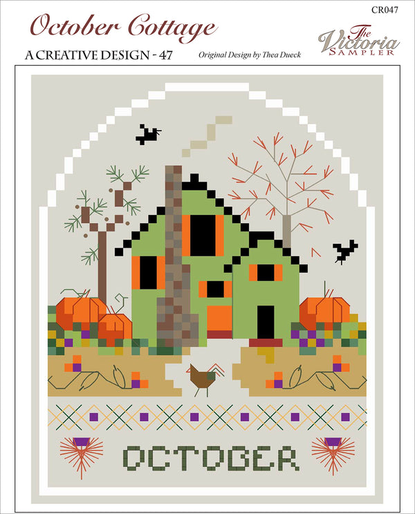 October Cottage - Creative Collection - Cross Stitch Pattern - PDF Download