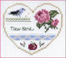 Hearts of America 2 - Hearts Series - Embroidery and Cross Stitch Pattern - PDF Download