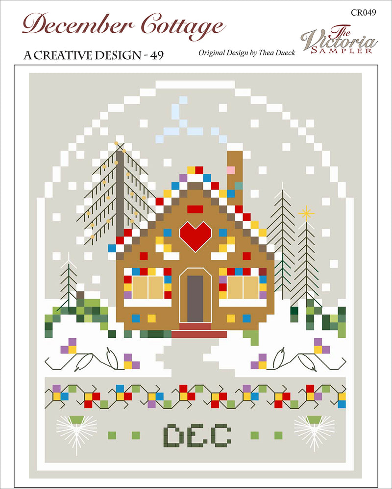 December Cottage - Creative Collection - Cross Stitch Pattern - PDF Download