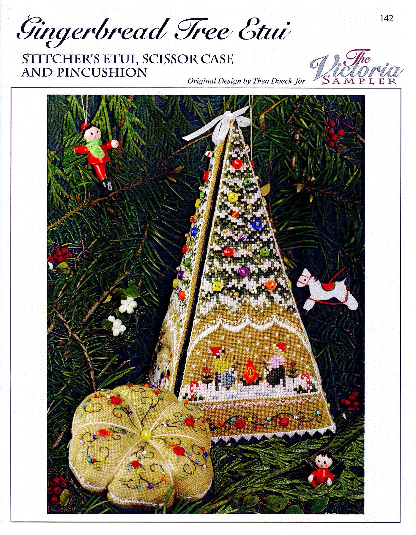 Gingerbread Tree Etui - Gingerbread Village - Christmas Embroidery and