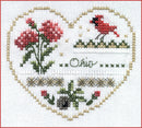 Hearts of America 2 - Hearts Series - Embroidery and Cross Stitch Pattern - PDF Download