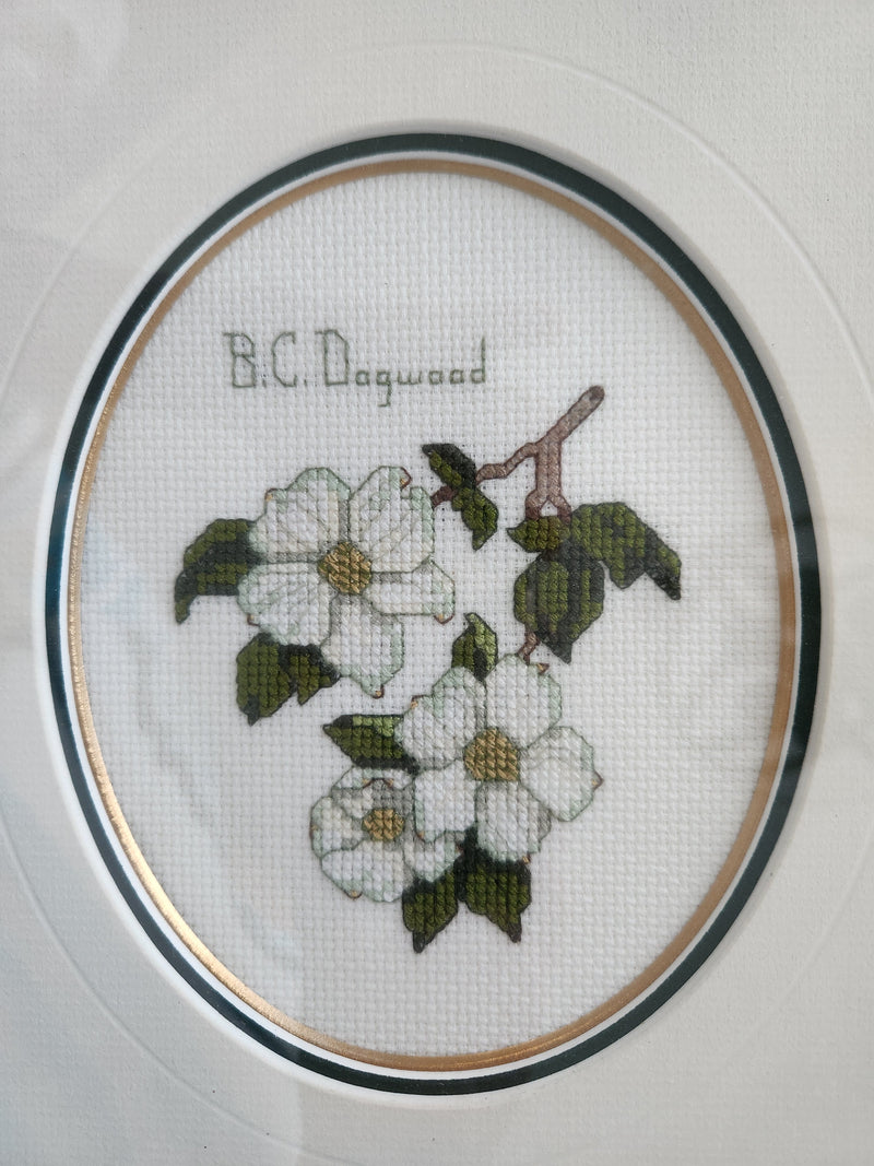 Butchart Gardens, Lamppost, and B.C. Dogwood - Canadian Cross Stitch Pattern - PDF Download