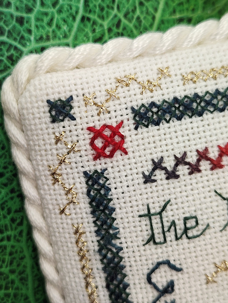 BCS 1-01 The Holly and The Ivy - Beyond Cross Stitch (BCS) Learning Series - Rice Stitch - Embroidery and Cross Stitch Pattern - PDF Download