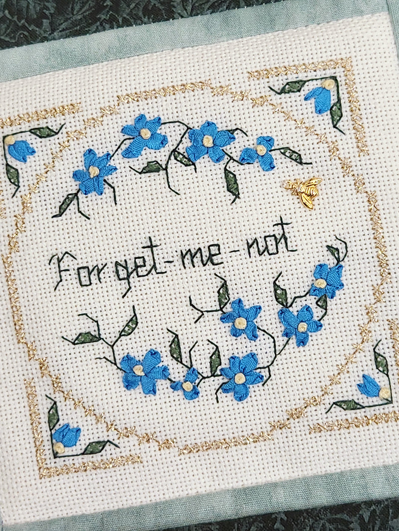 BCS 2-06 Forget-me-not - Beyond Cross Stitch (BCS) Learning Series - Embroidery and Cross Stitch Pattern - PDF Download