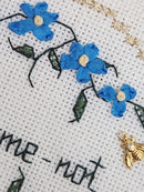 BCS 2-06 Forget-me-not - Beyond Cross Stitch (BCS) Learning Series - Embroidery and Cross Stitch Pattern - PDF Download