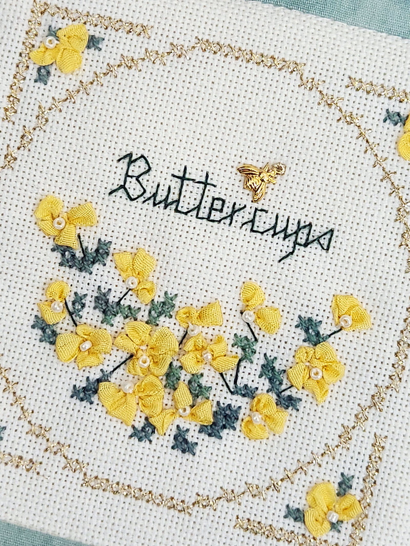 BCS 2-08 Buttercups - Beyond Cross Stitch (BCS) Learning Series - Embroidery and Cross Stitch Pattern - PDF Download
