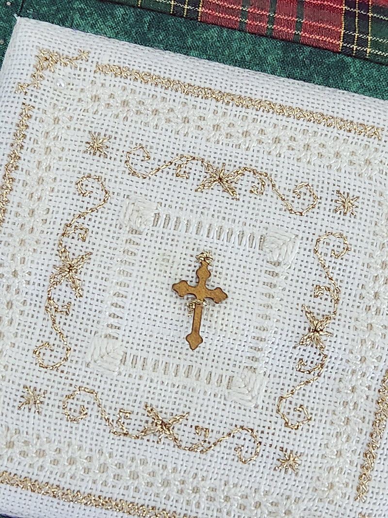 BCS 4-05 White and Gold - Beyond Cross Stitch (BCS) Learning Series - Embroidery and Cross Stitch Pattern - PDF Download
