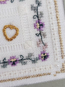 BCS 4-07 Pansy Chain - Beyond Cross Stitch (BCS) Learning Series - Embroidery and Cross Stitch Pattern - PDF Download