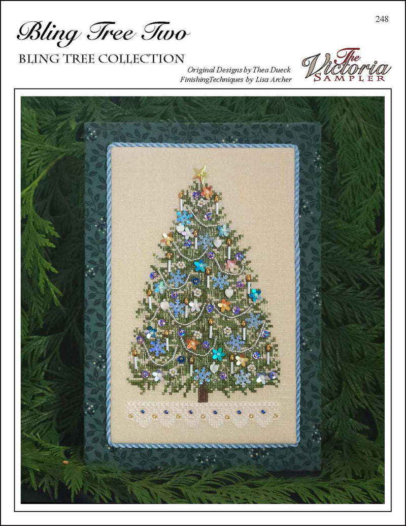 Bling Tree Two - Christmas Cross Stitch Pattern - PDF Download
