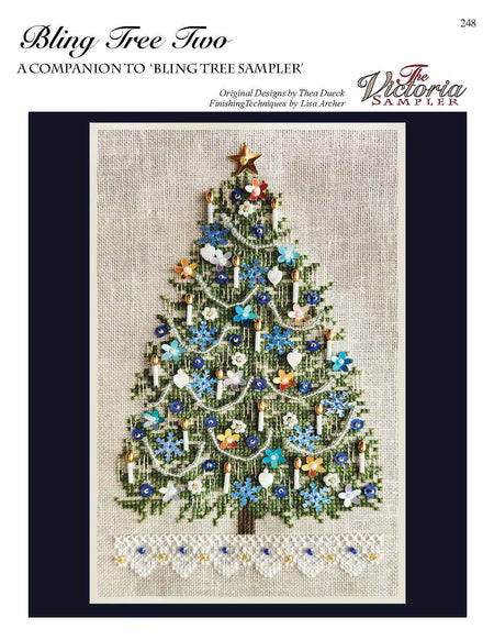 Bling Tree Two - Christmas Cross Stitch Pattern - Printed Leaflet