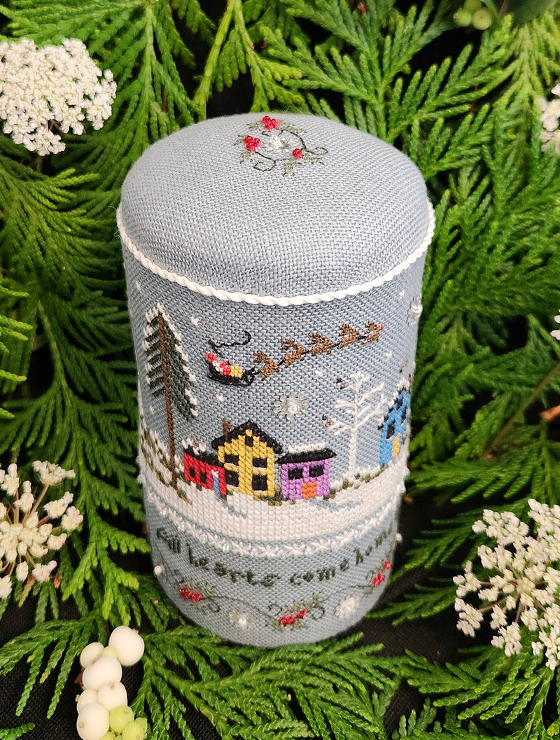 Christmas Drum Pincushion - Cross Stitch and Embroidery Kit
