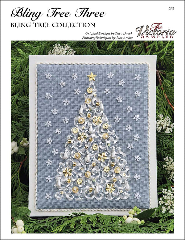 Bling Tree Three Kit and Printed Cross stitch Pattern