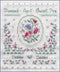 Birthday Needleroll Sampler - April - Embroidery and Cross Stitch Pattern - PDF Download