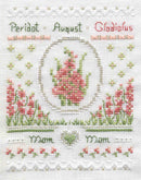 Birthday Needleroll Sampler - August - Embroidery and Cross Stitch Pattern - PDF Download