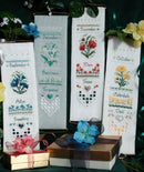Birthday Bellpull Samplers 3 - May June July August - Embroidery and Cross Stitch Pattern - PDF Download