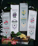 Birthday Bellpull Samplers 2 - January February March April - Embroidery and Cross Stitch Pattern - PDF Download